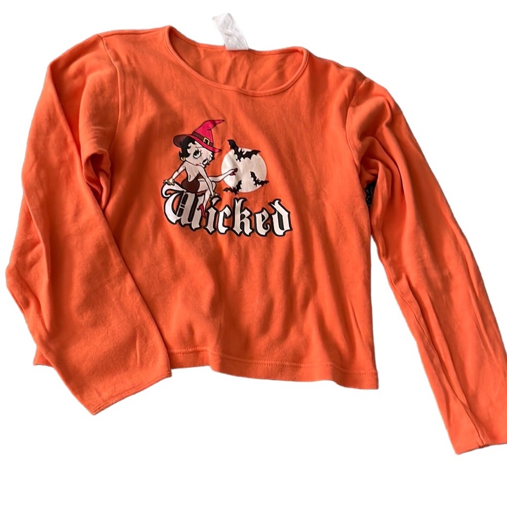 Vintage y2k Betty Boop cropped wicked Halloween tee